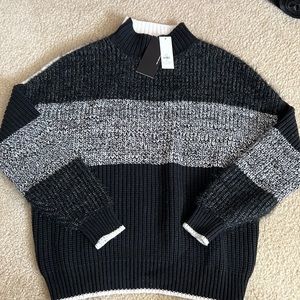 Anna-Cai mocked neck thick sweater